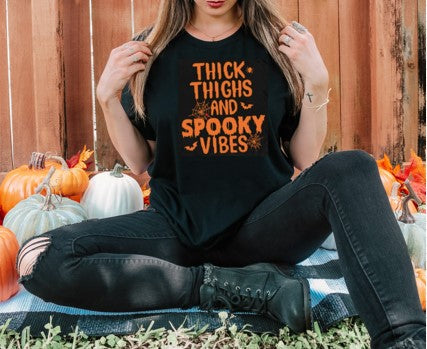 'Thick Thighs & Spooky Vibes' Shirt
